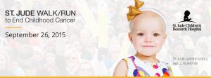 2015 St. Jude Walk/Run to End Childhood Cancer Banner